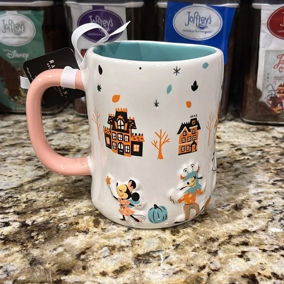 Rae Dunn Trick or Treat Disney Not So Scary Mug New Mickey Minnie Donald Daisy - Picture 3 of 7